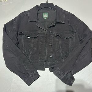 Wild Fable Black Denim Jean Jacket (Women's Size XS)
